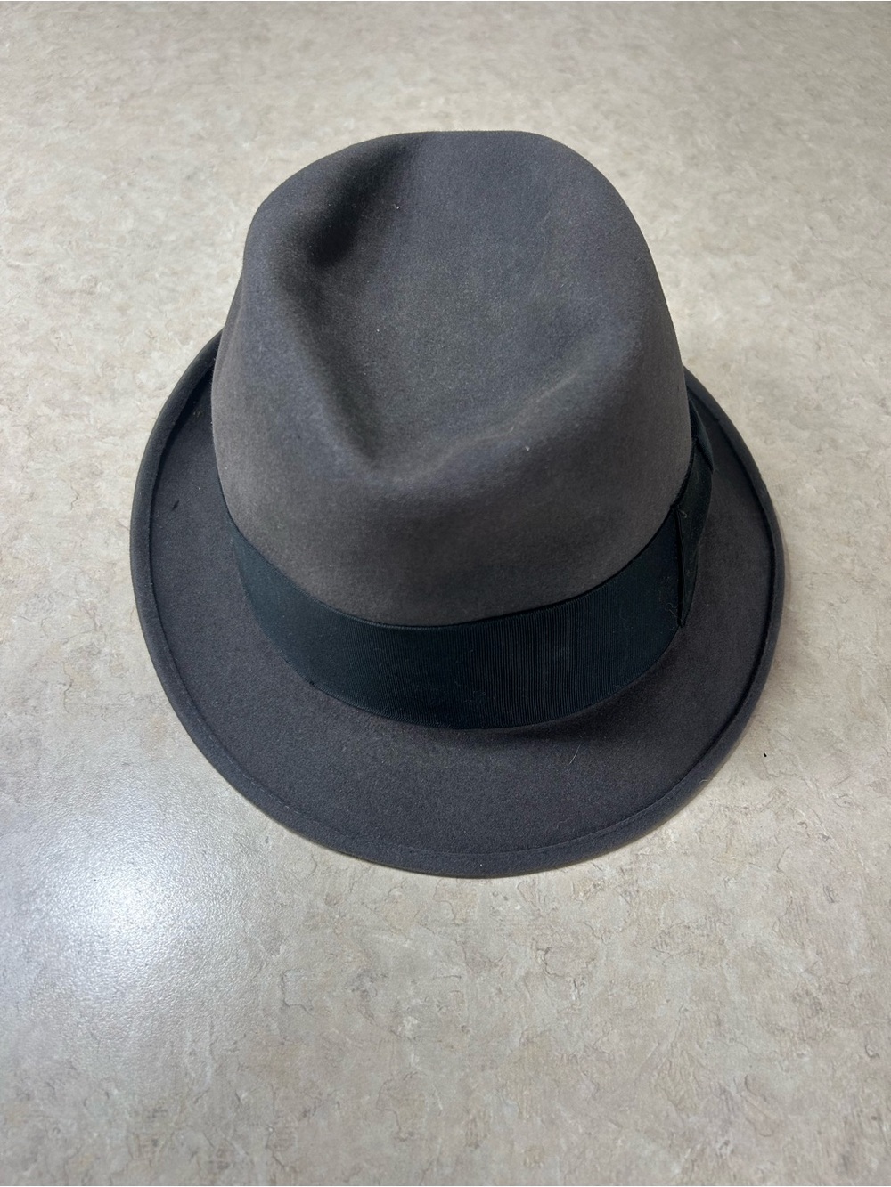 Vintage Young’s New York Morefelt Wool Felt Fedora Hat Dark Brown USA Made Men’s